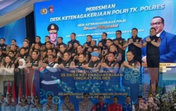 Kapolri Resmikan 35 Desk Ketenagakerjaan , Aduan Buruh Tercatat