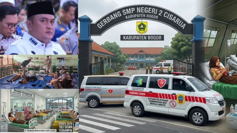 Keracunan MBG SMP Negeri Cisarua Bogor, 103 Siswa Ditangani di Rumah Sakit