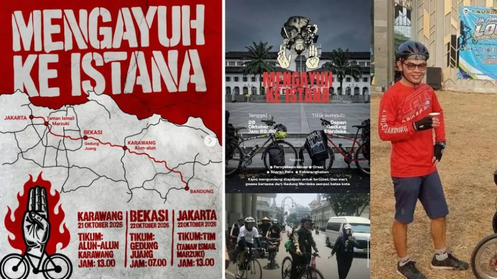 Kidung Saujana Gowes ke Istana, Desak Darurat Karhutla