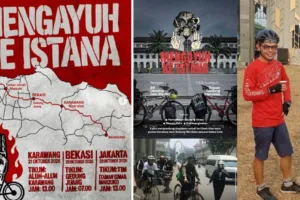 Kidung Saujana Gowes ke Istana, Desak Darurat Karhutla
