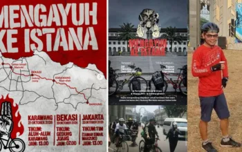 Kidung Saujana Gowes ke Istana, Desak Darurat Karhutla
