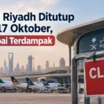 Bandara Riyadh Ditutup hingga 17 Oktober, 10 Maskapai Terdampak