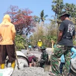 Gotong Royong Lanjutan Jembatan Garuda Gowa Sentuh Angka 80%