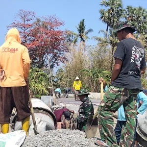 Gotong Royong Lanjutan Jembatan Garuda Gowa Sentuh Angka 80%