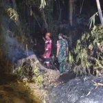 Babinsa dan Damkar Gowa Padamkan Kebakaran Lahan Seluas 50 Hektare