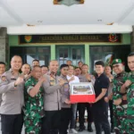 Bentuk Soliditas, Polres Garut Sowan ke Korem 062 Tarumanegara di Momen HUT