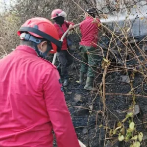 Babinsa Bersama Aparat dan Warga Tanggulangi Kebakaran Lahan di Batulapisi Malino, Luas Terbakar Capai ±5 Hektare