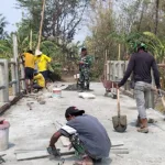 Kolaborasi TNI dan Warga Gowa Bawa Progres Jembatan Garuda Tembus 90 Persen