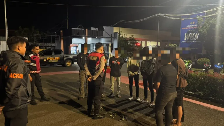 Patroli Dini Hari, Sat Samapta Polres Garut Jaring 9 Pemuda