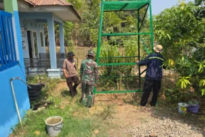 TNI Hadir untuk Rakyat, Satgas TMMD Ke-130 Gowa Selesaikan Pemasangan Menara Tandon Air