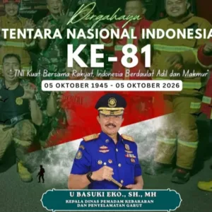 Hari Jadi TNI ke-81, Damkarmat Garut Tegaskan Sinergitas Bersama TNI dalam Penanganan Kebakaran