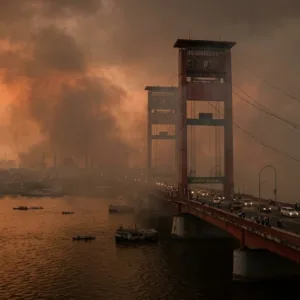 Kabut Asap Karhutla, Udara Palembang Masih Berbahaya