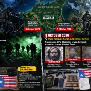 Kontak Tembak Maybrat, 5 Anggota OPM Dilaporkan Tewas