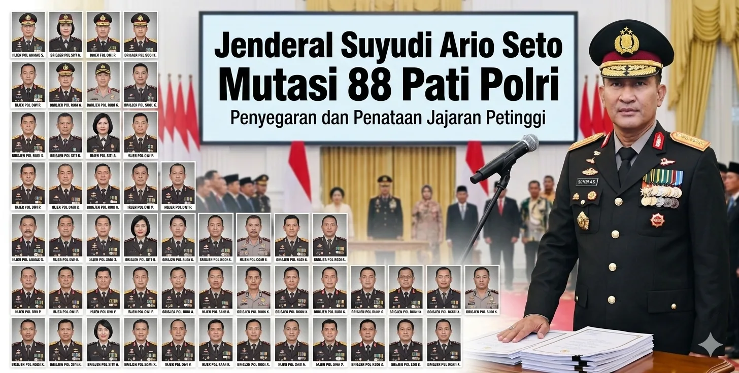 Suyudi Ario Seto Rombak Polri, 88 Perwira Dimutasi