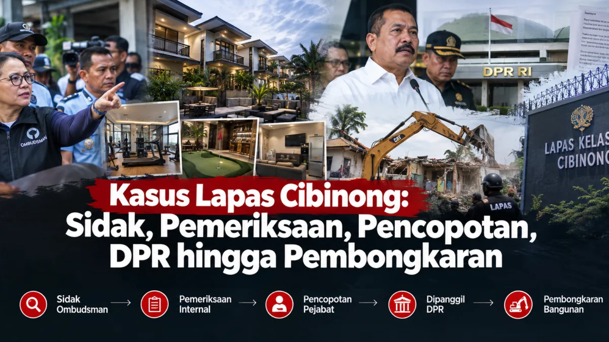 Kasus Lapas Cibinong: Sidak, Pemeriksaan, Pencopotan, DPR hingga Pembongkaran