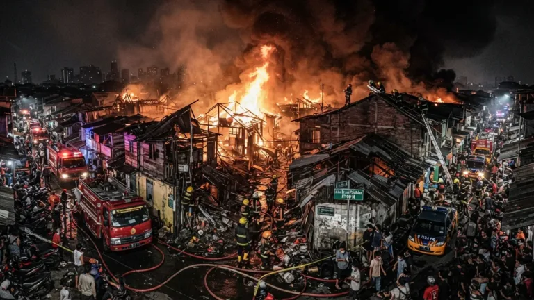 Kebakaran Kramat Pulo Hanguskan 83 Rumah, 388 Warga Terdampak