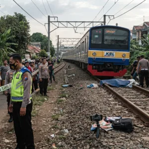 Mahasiswa Tewas Tertabrak KRL di Ciputat Saat Bikin Konten