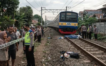 Mahasiswa Tewas Tertabrak KRL di Ciputat Saat Bikin Konten