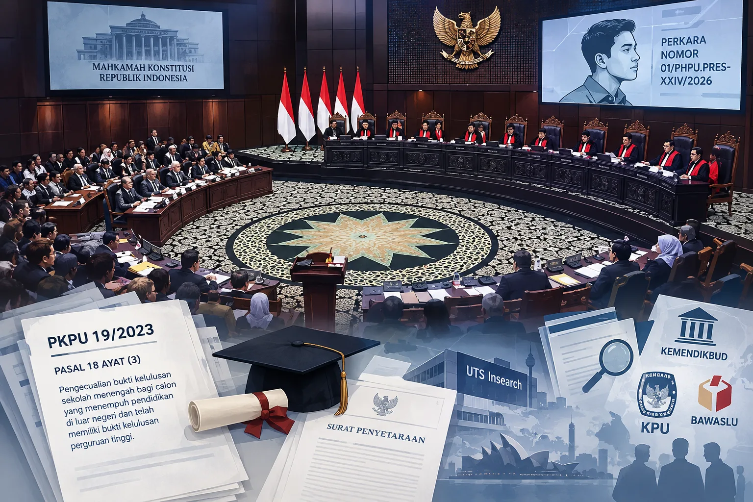 Dokumen Pendidikan Gibran di MK