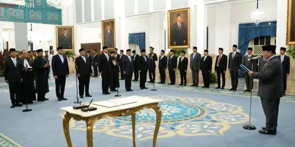 Prabowo Lantik Pejabat Baru di Istana, Ini Daftar Nama