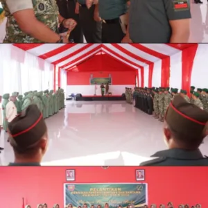 Dandim 1409/Gowa Pimpin Pelantikan Kenaikan Pangkat 38 Personil dan Pelepasan Purna Bakti 2 PNS