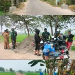 Kades Tinjau Langsung Pembangunan Jalan di Dusun Bonto Manai, Sasaran TMMD Ke-130 Kodim 1409/Gowa Capai Progres 8 Persen
