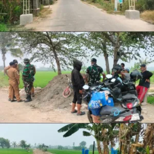 Kades Tinjau Langsung Pembangunan Jalan di Dusun Bonto Manai, Sasaran TMMD Ke-130 Kodim 1409/Gowa Capai Progres 8 Persen