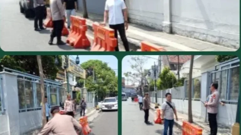 Tindak lanjut Keluhan Warga Polsek Garut Kota Pasang Barrier