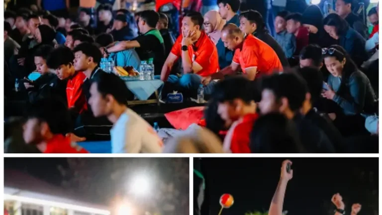 Merah Putih Bergema, Polres Garut Nobar Final ASEAN Cup 2026 Bareng Masyarakat