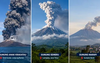 Gelombang Erupsi 3 Gunung Api di Indonesia Bersamaan, Ada Apa