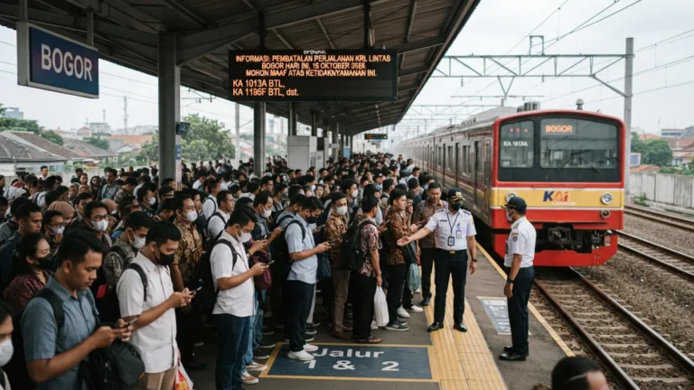 7 Perjalanan KRL Bogor–Jakarta Dibatalkan Hari Ini
