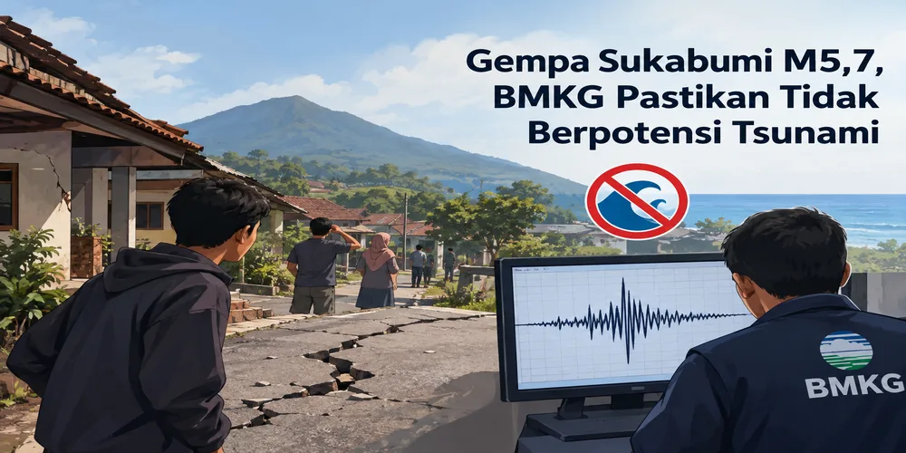 Gempa Sukabumi M5,7, BMKG Pastikan Tidak Berpotensi Tsunami