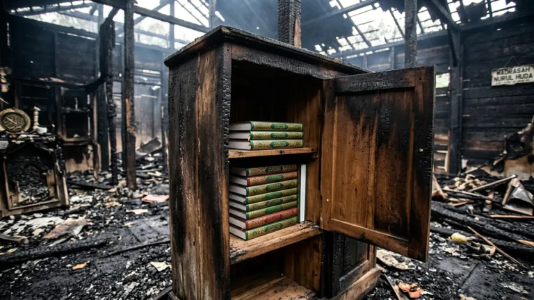 Kebakaran Madrasah Garut, Al-Qur’an di Lemari Tetap Utuh