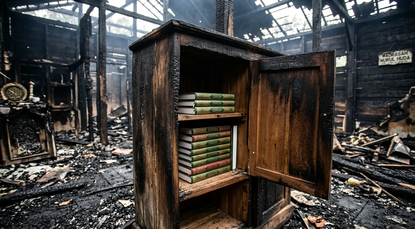 Kebakaran Madrasah Garut, Al-Qur'an di Lemari Tetap Utuh