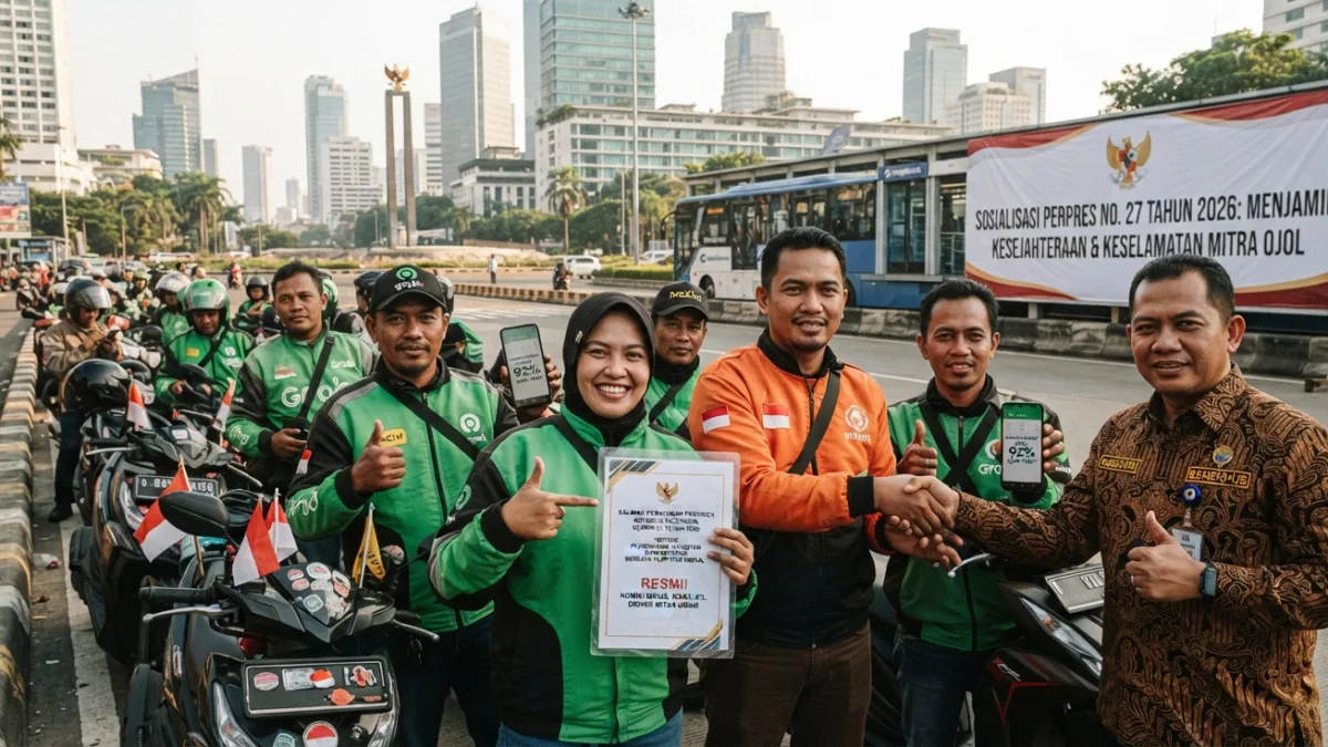 Perpres Ojol 2026 Resmi Terbit, Komisi 8 Persen Disorot