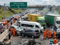 Kecelakaan Beruntun Belasan Kendaraan di Tol Cipularang KM 92