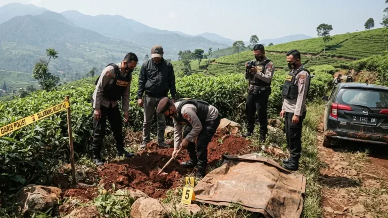 Pembunuhan Yogi Saparudin, Sopir Taksi Online yang Ditemukan Terkubur di Kebun Teh Sumedang