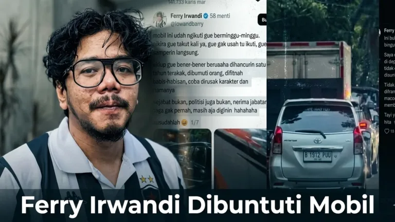Ferry Irwandi Mengaku Dibuntuti Mobil Misterius, Videonya Viral