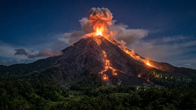 Gunung Semeru Kembali Erupsi , Puluhan Gempa Letusan Tercatat dan Warga Diminta Waspada