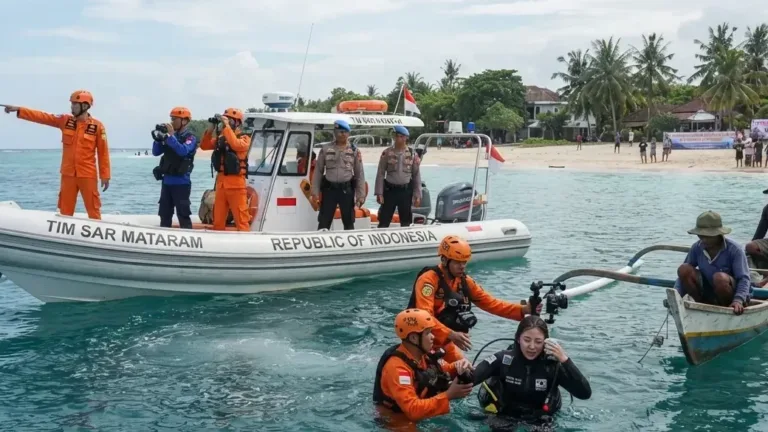 Hari Kedua Pencarian WN Korea Selatan Hilang di Gili Trawangan