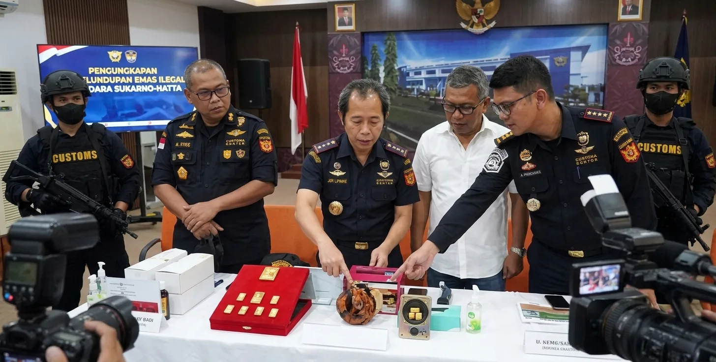 Bea Cukai Kualanamu Gagalkan Penyelundupan Emas