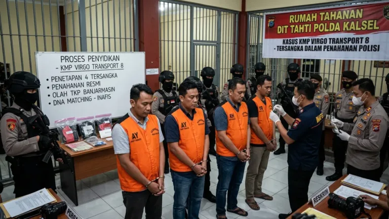 Kasus Tenggelamnya Virgo Transport 8, Empat Tersangka Ditahan