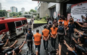 KPK Tahan 7 dari 8 Tersangka Korupsi Proyek Jalan BBPJN Sumut