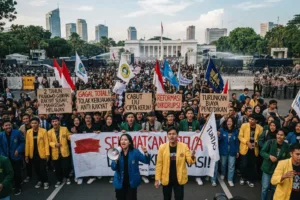 2 Tahun Prabowo-Gibran, Mahasiswa Gelar Demo Besar-besaran