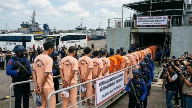 313 Napi Risiko Tinggi Dipindah ke Nusakambangan