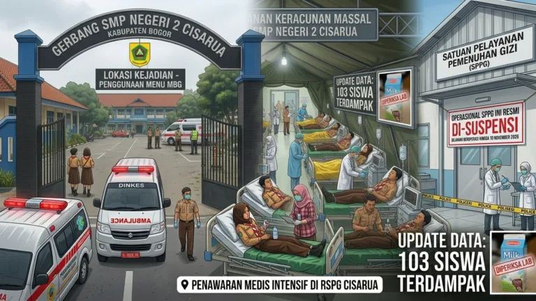 Keracunan MBG SMPN 2 Cisarua, SPPG Disuspend 20 Hari