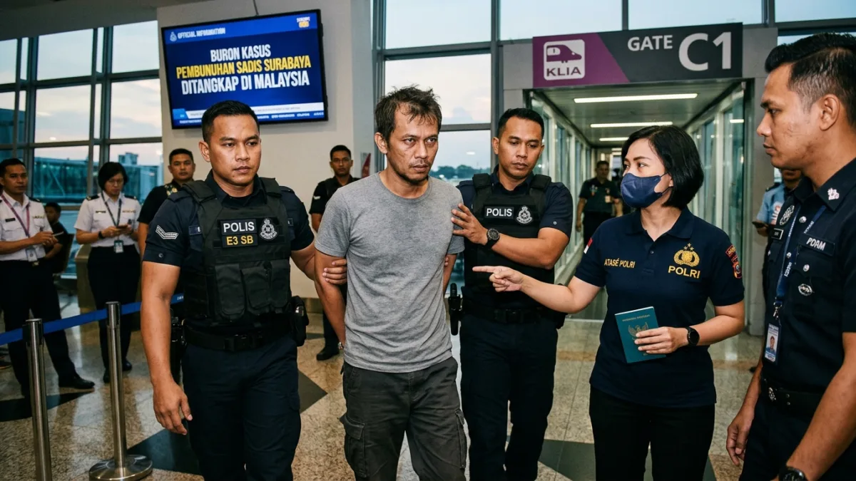 Khoirul Anam Ditangkap di Malaysia, Buron Pembunuhan Surabaya