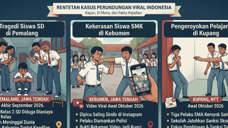 3 Kasus Bullying Pelajar Disorot, Siswa SD Pemalang Meninggal hingga Pengeroyokan di Kupang