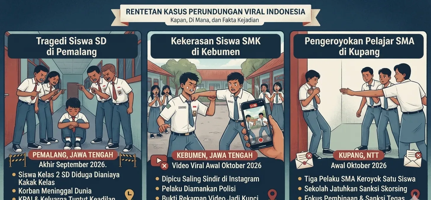 3 Kasus Bullying Pelajar Disorot