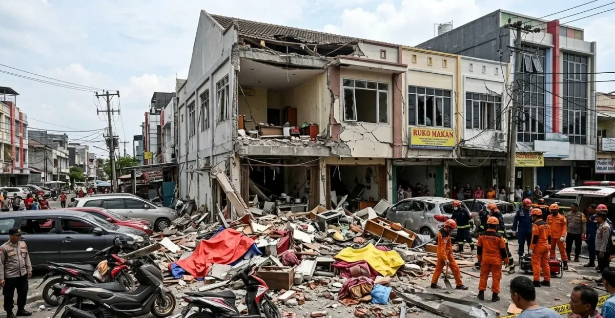 Ledakan Ruko San Antonio, 5 Orang Luka dan 41 Bangunan Rusak